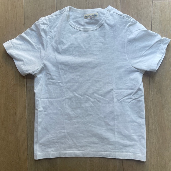 Merz B. Schwanen 214 Loopwheeled White T-Shirt - Picture 6 of 10